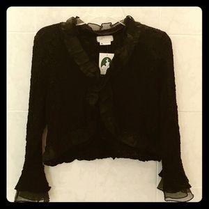 Black lace sweater